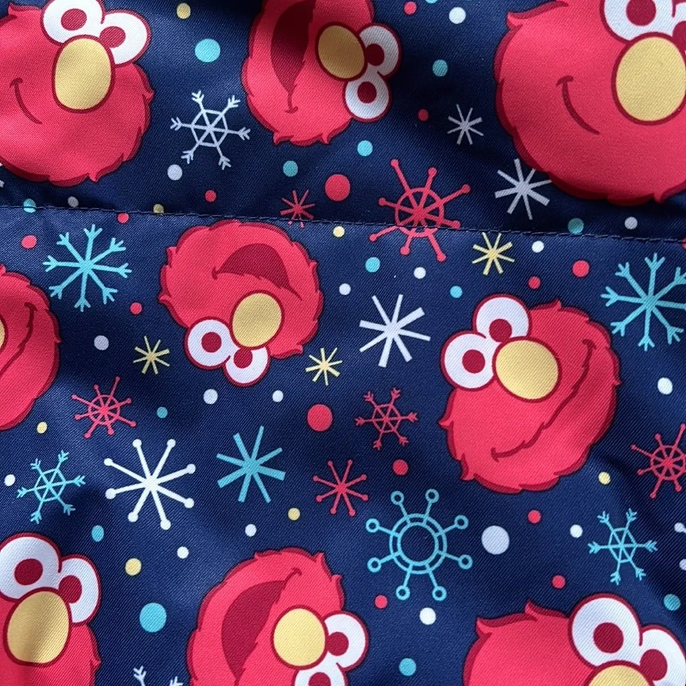 Roxy Elmo Winter Snowsuit One Piece Fleece Lined Infant Toddler Bunting Sz 18mos - Picture 7 of 14